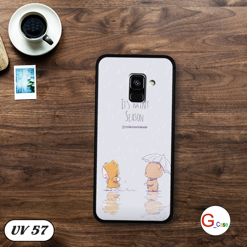 Ốp điện thoại SAMSUNG GALAXY A8 PLUS - lưng nhám viền dẻo