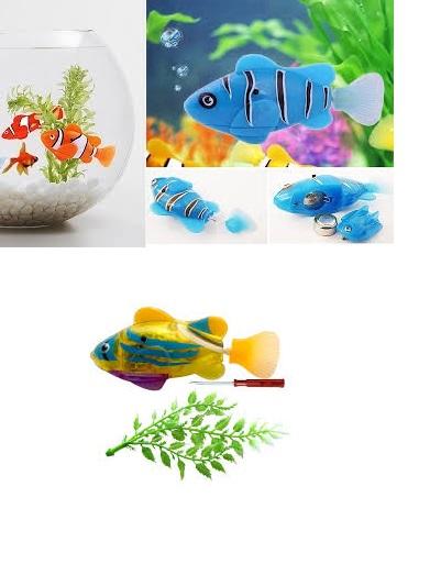Đồ chơi cá tự bơi Robo Fish có đèn led ( ngộ ngĩnh)