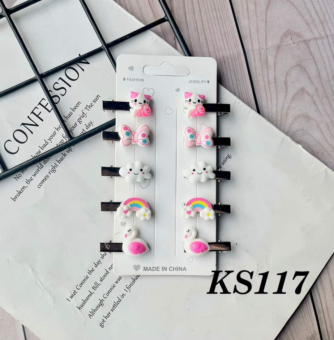 Kẹp Tóc Gắn Charm. Phụ Kiện Tóc Xinh Xắn Cho Bé Gái