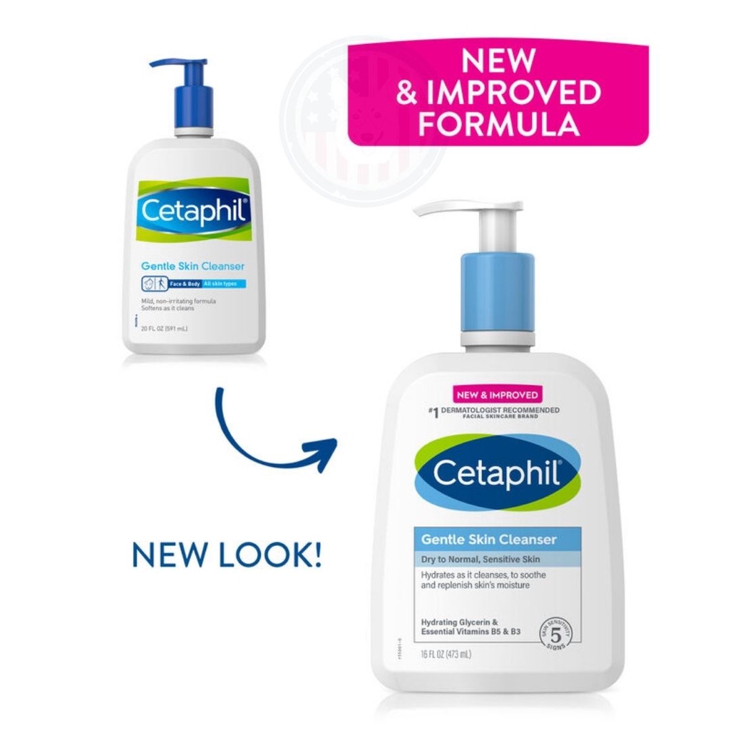 Cetaphil Sữa Rửa Mặt Gentle Skin Cleanser 473mL (mới).