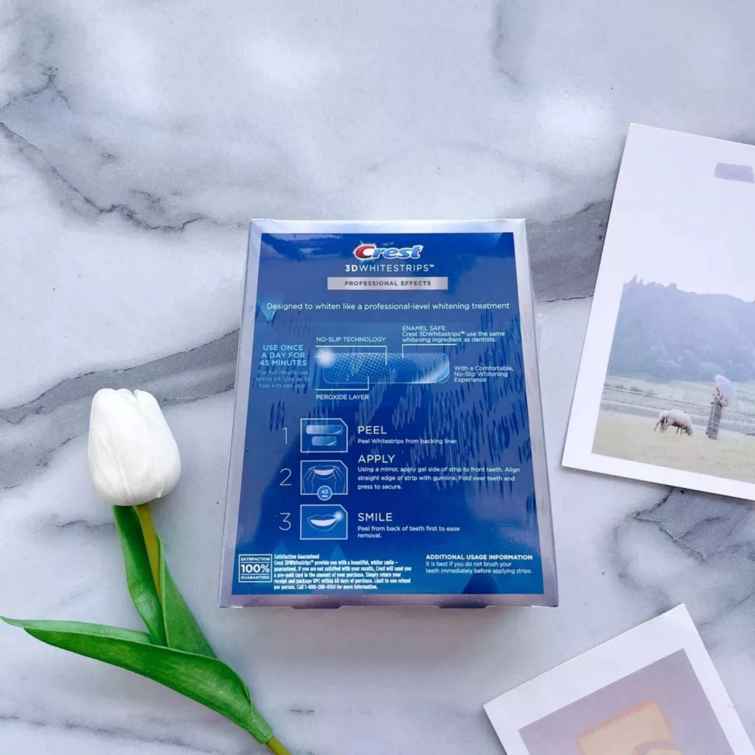 Miếng dán trắng răng Crest 3D White tẩy trắng răng USA/ CANADA
