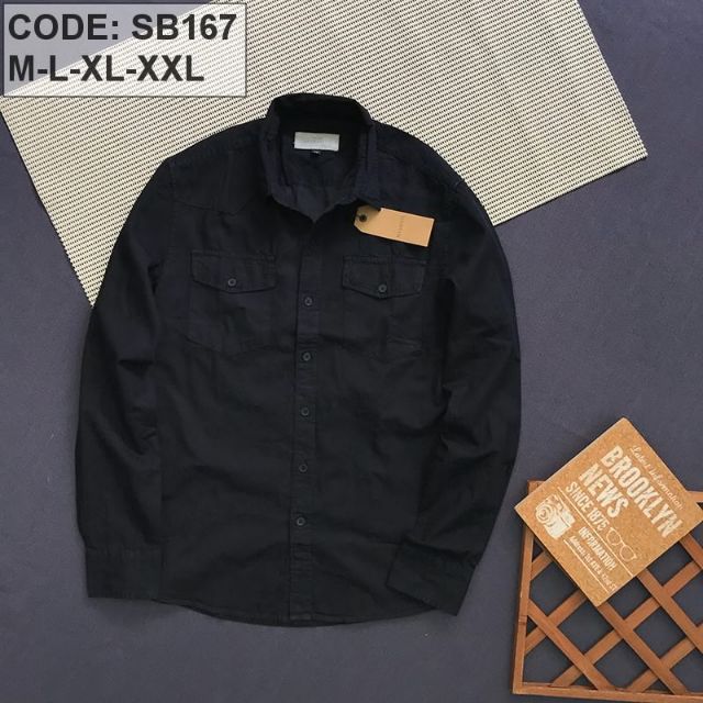 Áo sơ mi nam tay dài Denim