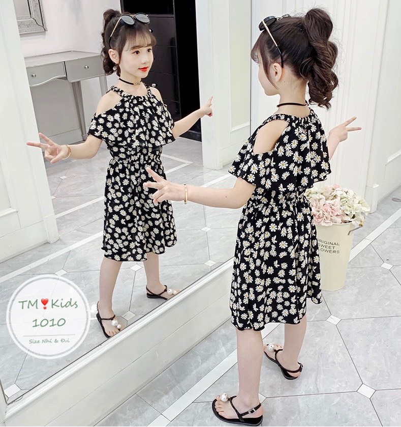 VÁY HOA CUC CHO BÉ GÁI TỪ 20-35KG