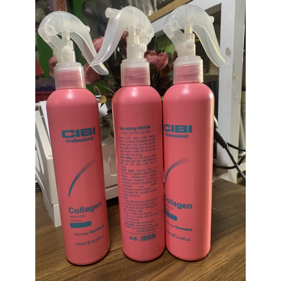 XỊT DƯỠNG TÓC KERATIN CIBI 250ML