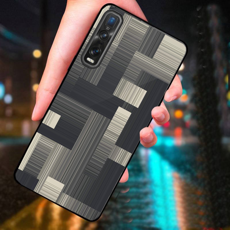 Ốp Lưng OPPO FIND X2 Mặt Kính Cường Lực Cao Cấp Thiết Kế Riêng