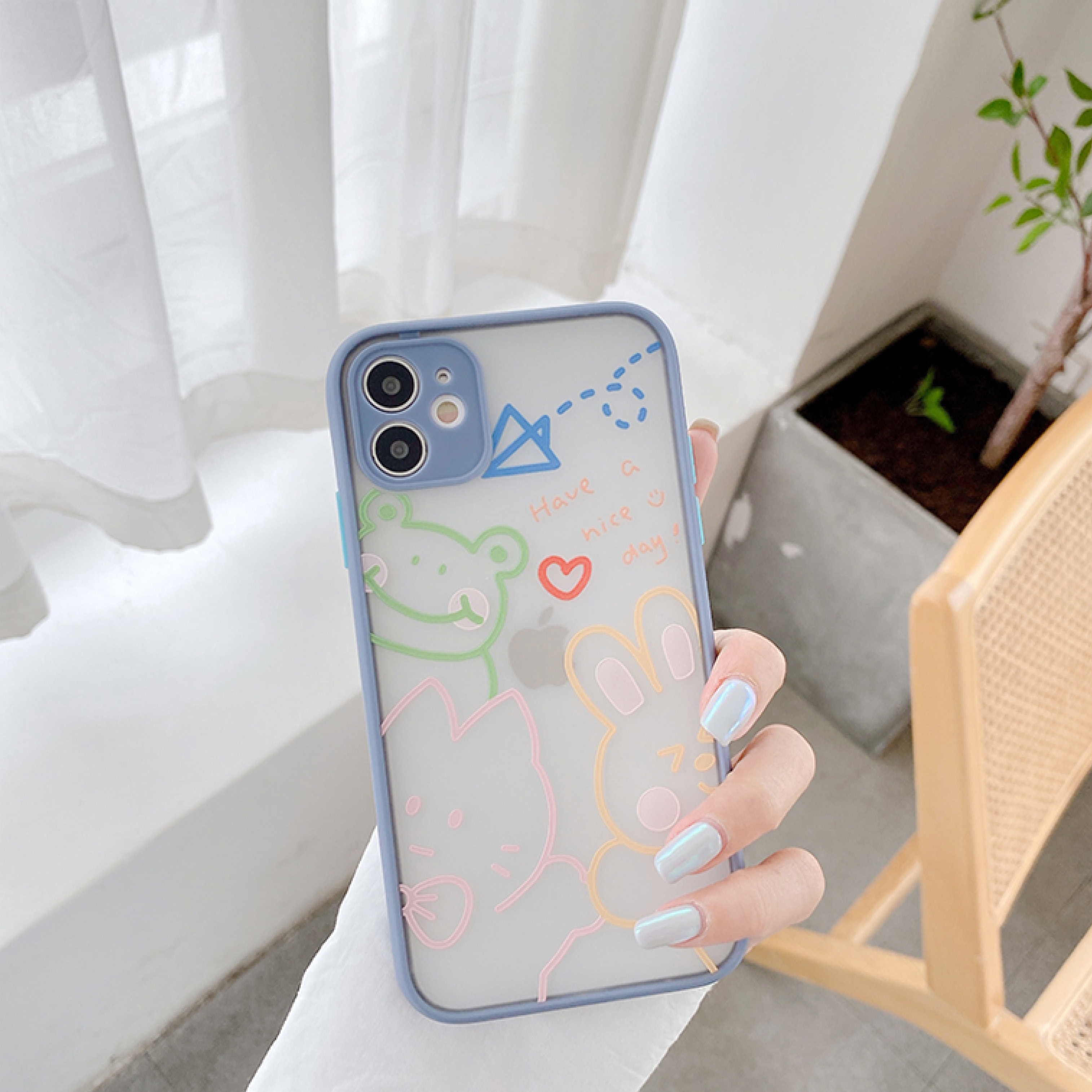 Ốp Lưng Nhám Chống Sock Va Đập Bảo Vệ Camera Have Nice Day