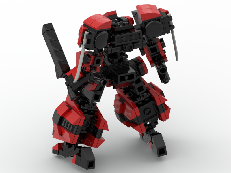 Đồ chơi lắp ráp Robot Moc mech Steel Red