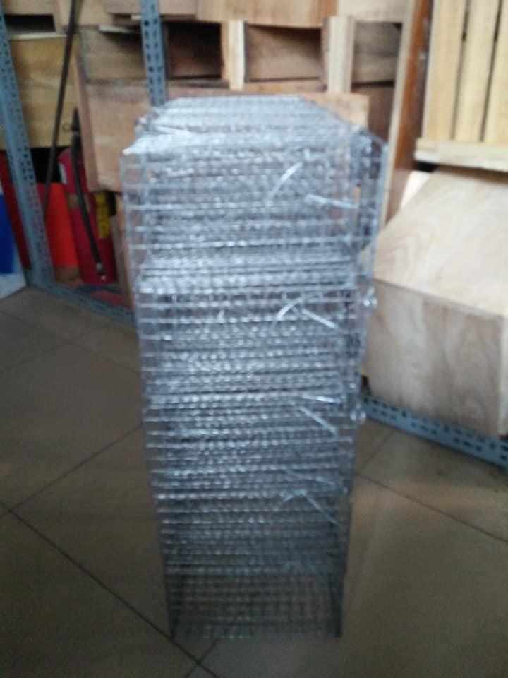Combo of 2 Rat Traps, Rice Rats, Squirrel Traps Made of Sturdy Corrugated Wire Mesh to Limit Rust (with Anti-Slip Lock) 20 cm