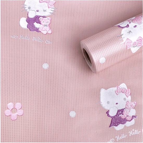 Cuộn 10 Mét Giấy Dán Tường Khổ 45cm Có Keo KS017 - Kitty