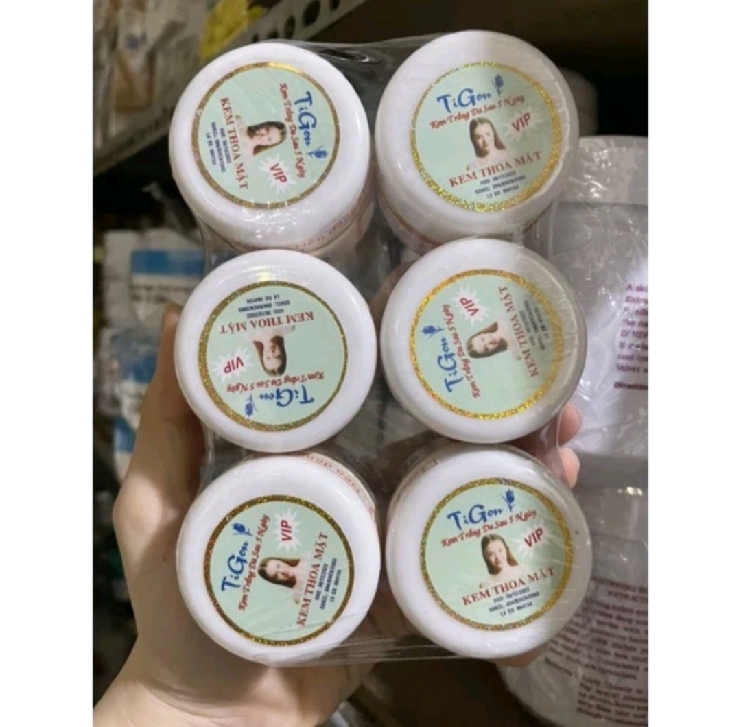6HỘP KEM DƯỠNG TRẮNG DA TIGON 18G