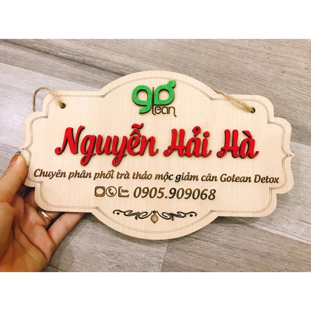 [HCM]Bảng Gỗ Tên Shop