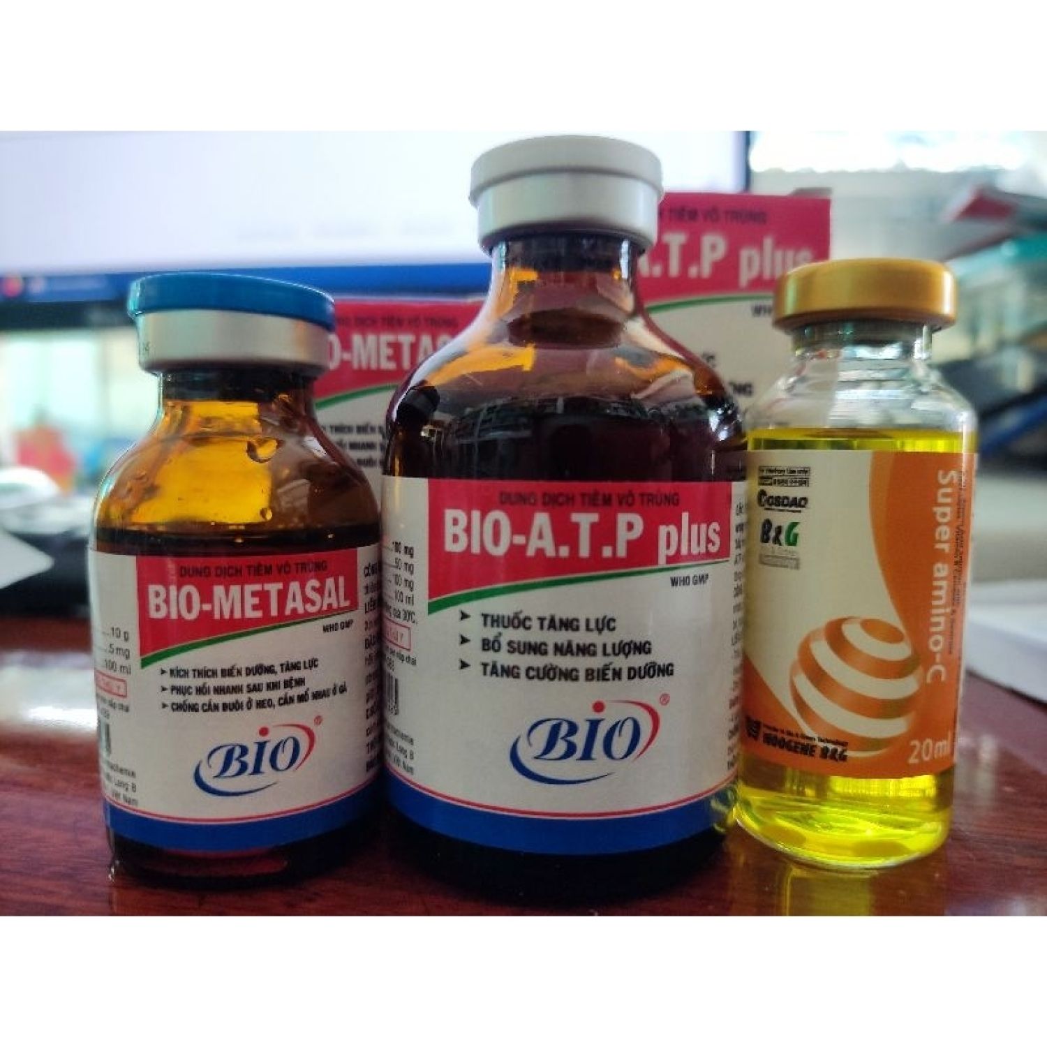 Combo 01chai bio atp plus 50ml, 01chai super amino c 20ml, 01chai metasal 20ml