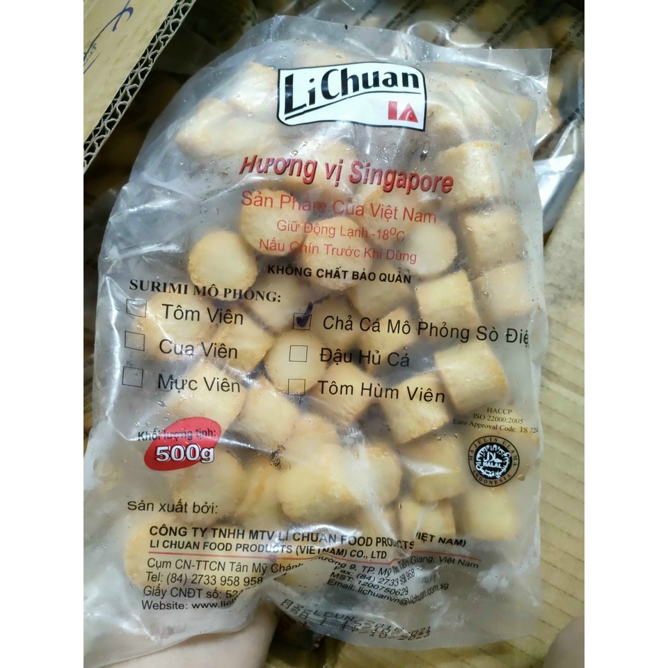 500g chả cá sò điệp Surimi Lichuan (Giao hỏa tốc tphcm)