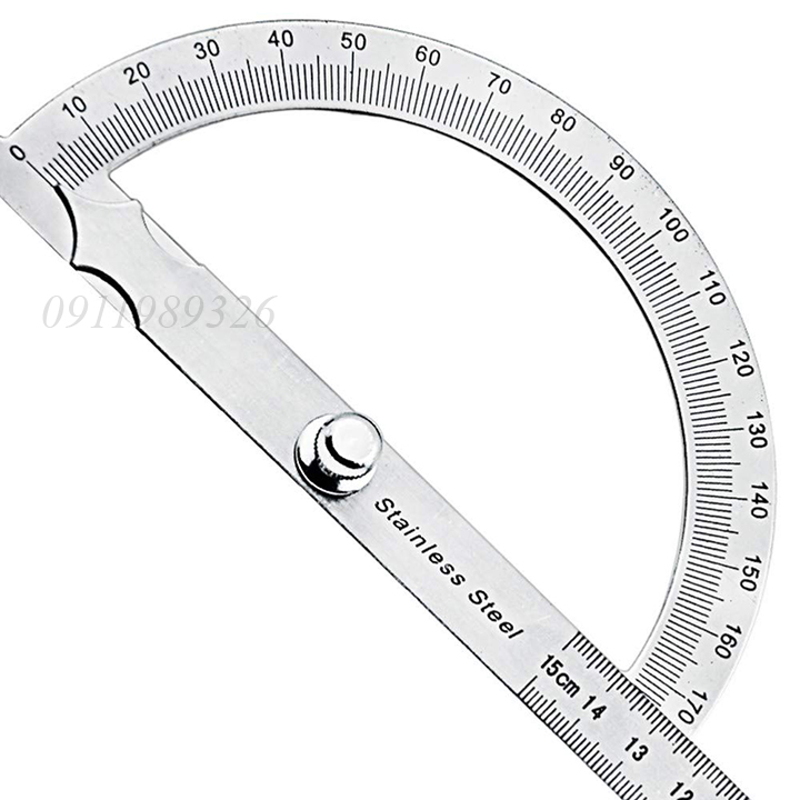 Thước đo góc 180 độ bằng thép không gỉ