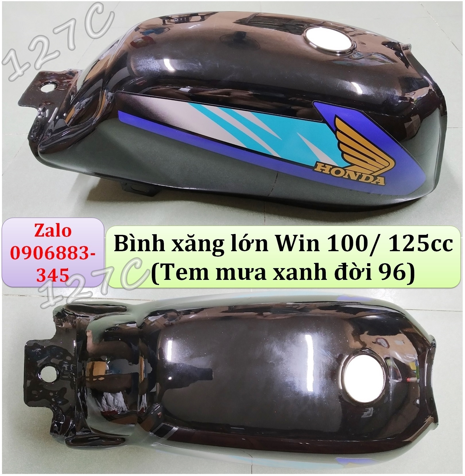 [HCM] Bình xăng lớn Win 100/ 125cc (Có tem hoặc không tem)