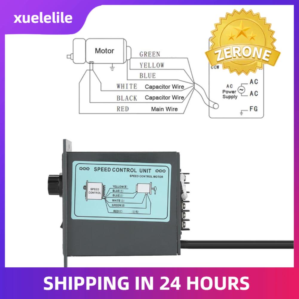 AC 220V 50Hz 15-400W Digital Adjustable Stepless Motor Speed Controller 0-1450rpm