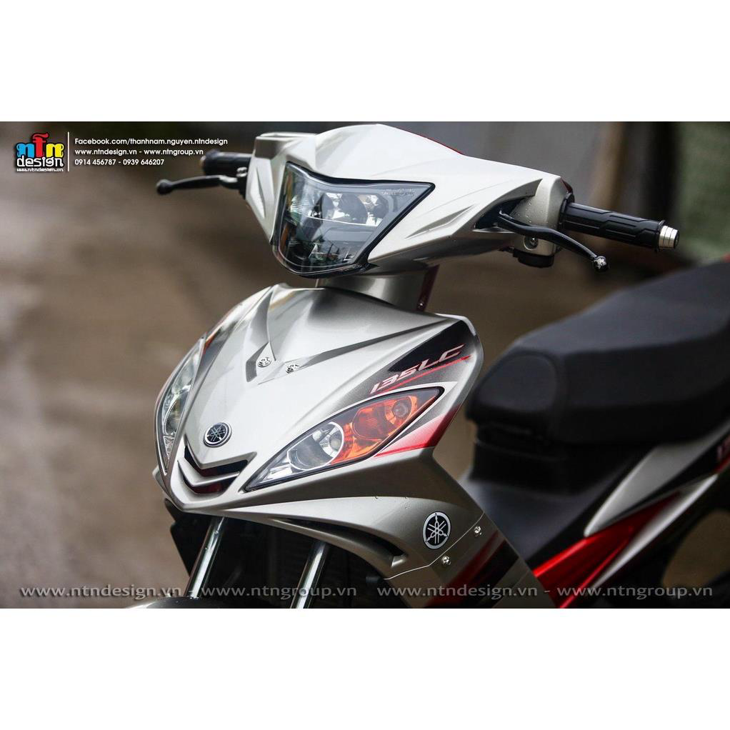 [  ] Tem rời Exciter 135 mẫu LC đỏ đen dán xe bạc