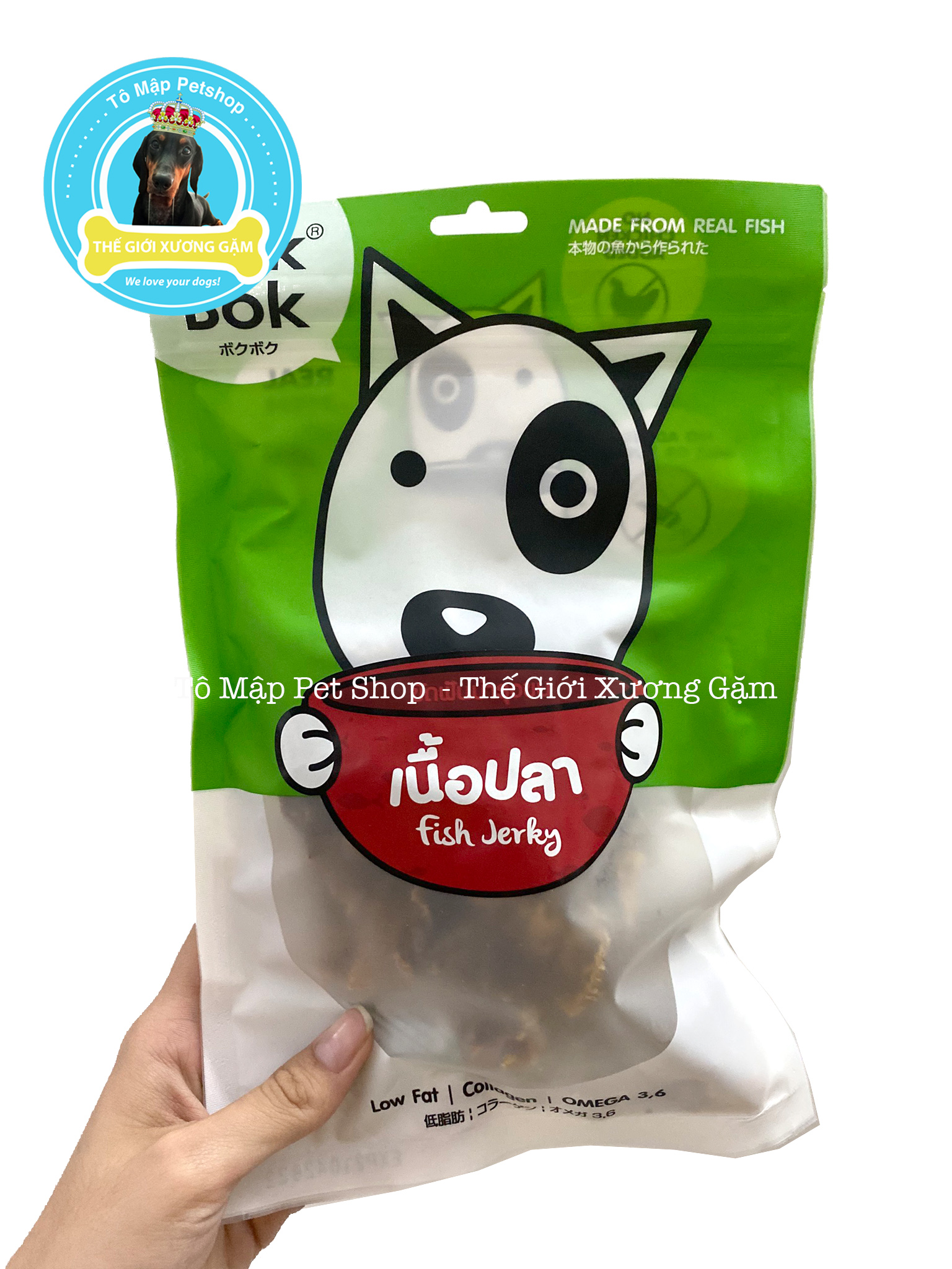 [NEW ARRIVAL] SNACK DINH DƯỠNG KHÔ CÁ FISH JERKY BOKBOK 50G