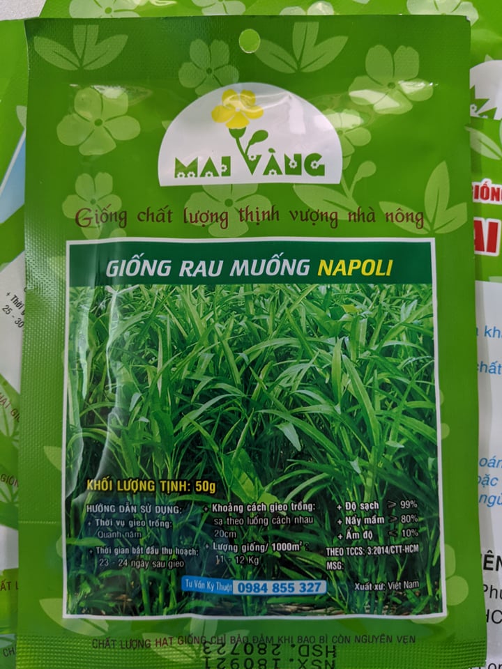 Hạt giống Rau Muống lá tre 50g