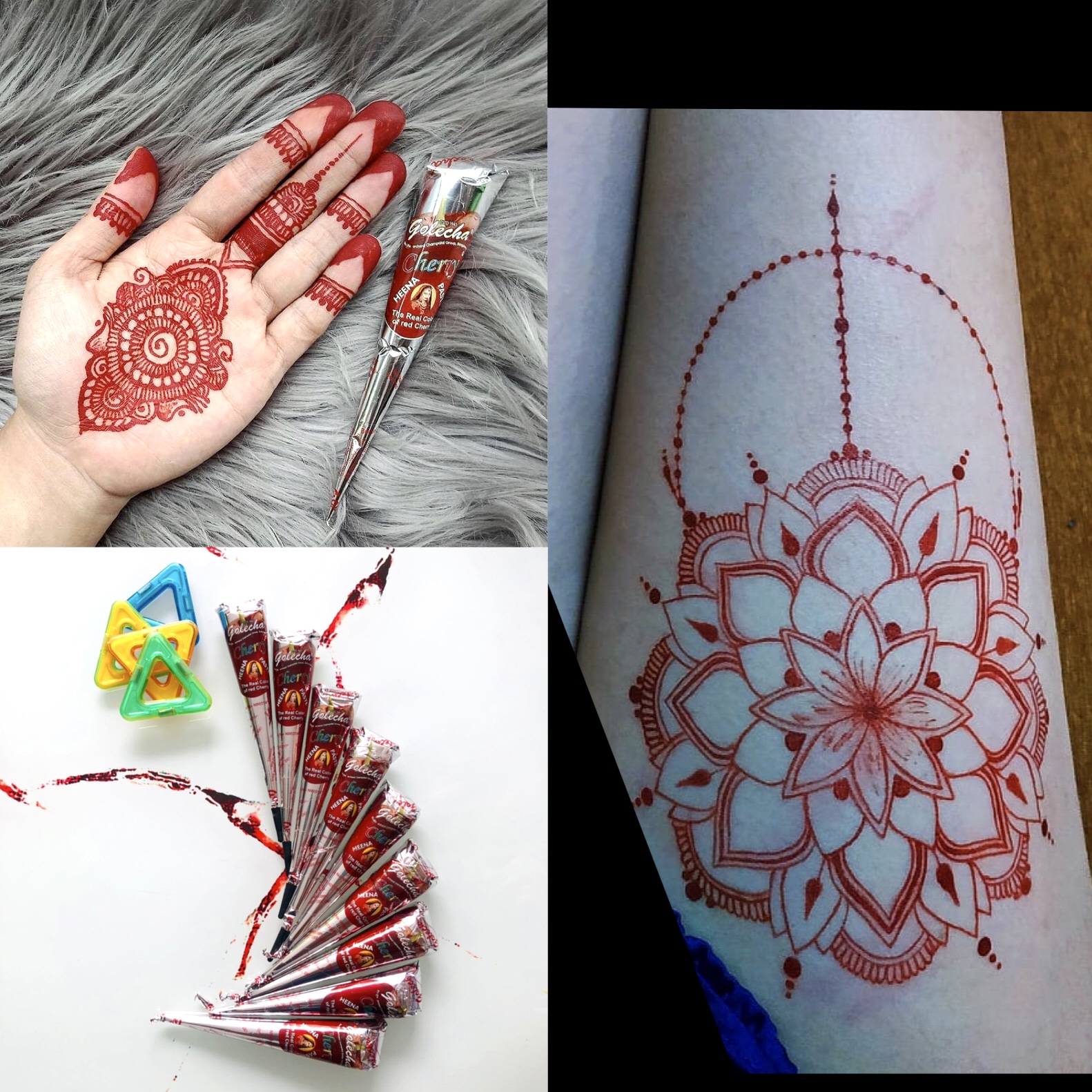 KHUÔN XĂM BÀN TAY HENNA MEHNDI TRUYỀN THỐNG (không kèm mực xăm)