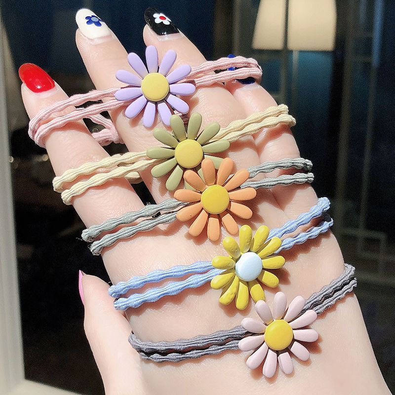 combo 5 dây cột tóc hoa mặt trời cute