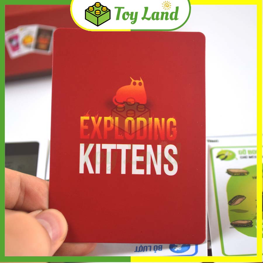 [Tiện Lợi] Bài Mèo Nổ Việt Hóa Exploding Kittens Board Game 56 Lá Chất Giấy Dày Chống Nước