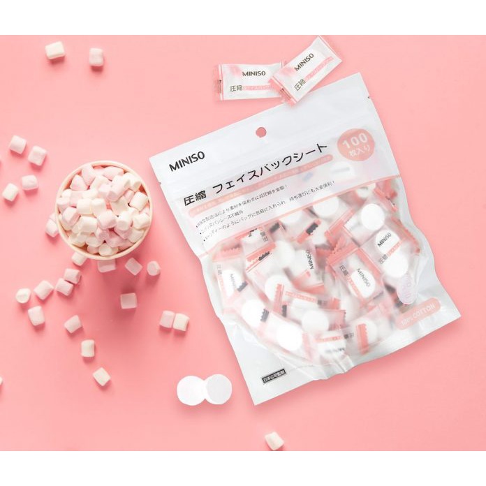 Mặt Nạ Miniso Giấy Nén 100 viên