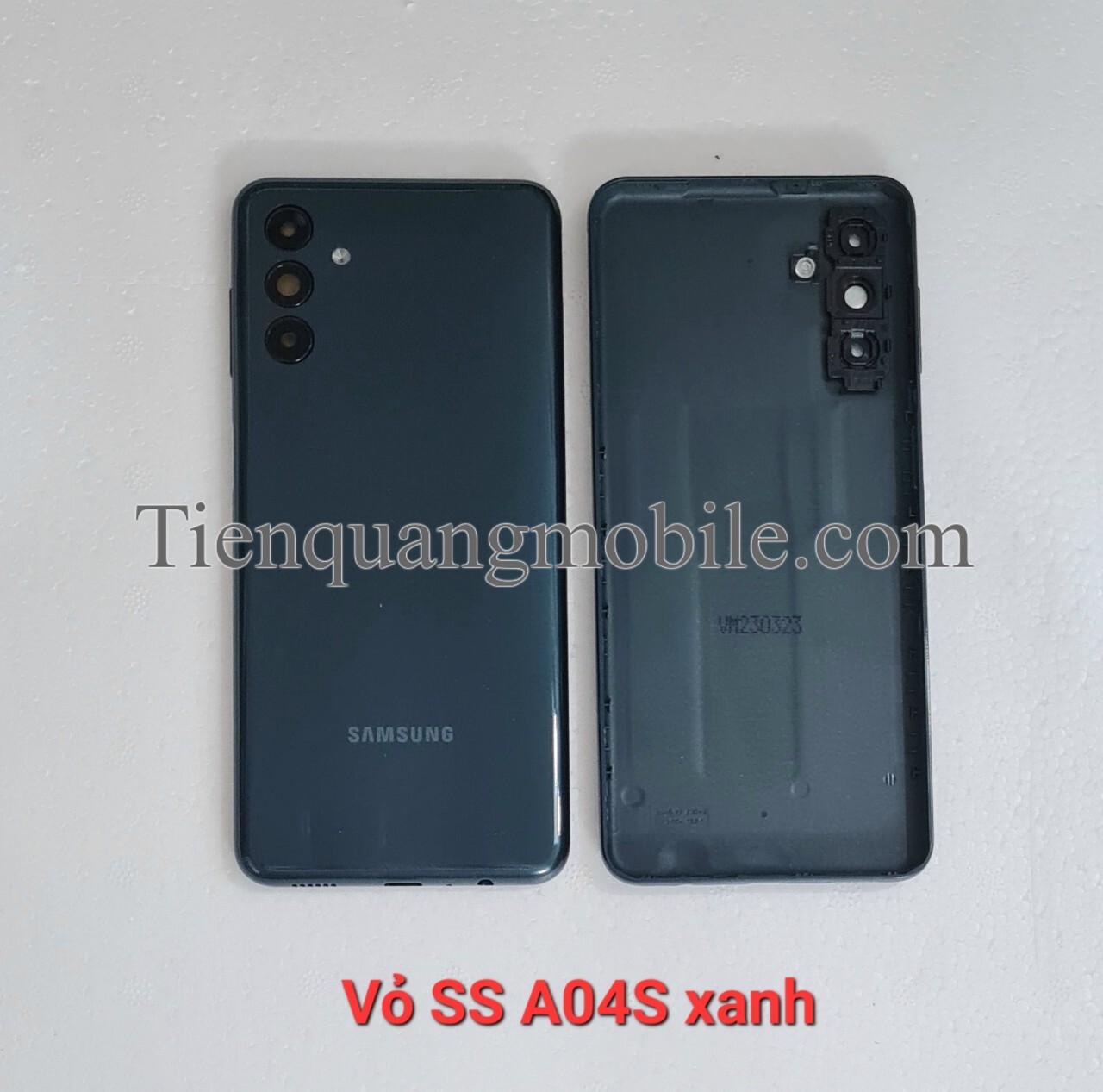 Bộ vỏ Samsung A04S (gồm vỏ, xương, kính cam, nút bấm, khe sim)