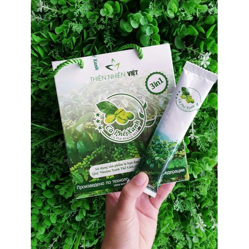 [HCM]Cà Phê Xanh Kháng Mỡ Giảm Cân - Hộp 10 gói