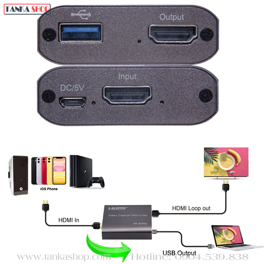 HDMI video capture usb 3.0 1080p 4K 60Hz