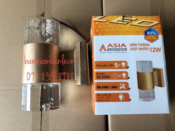 Đèn LED tường 12w vàng đồng - Asia