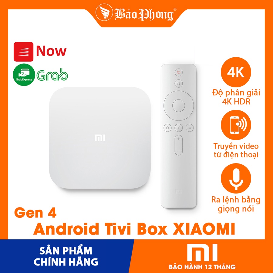 Mi Box Android TV Gen 4 hỗ trợ 4K HDR ( Bản nội địa Tiếng Trung )