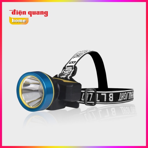 Đèn pin đội đầu Điện Quang ĐQ PFL15 R BLB WW ( Pin sạc Lithium, Đen – Xanh dương, 2.5W, warmwhite )