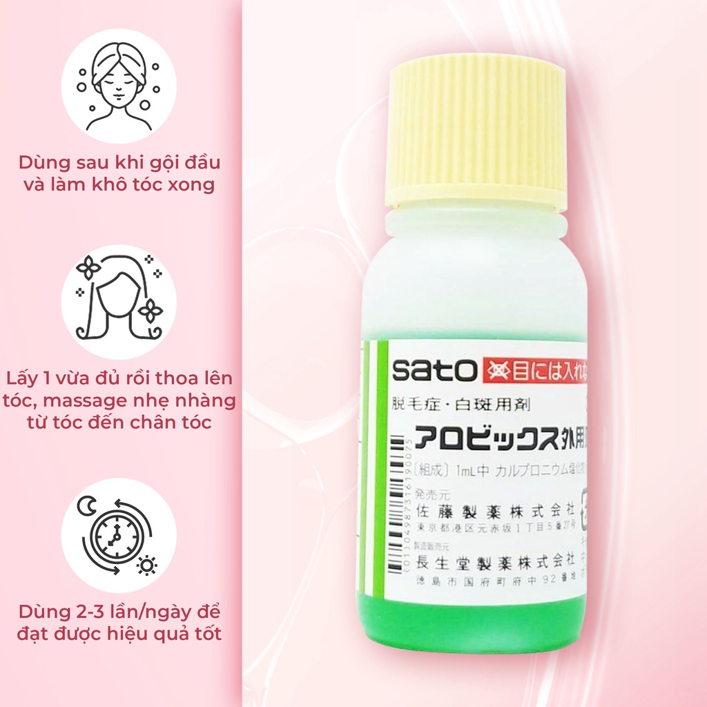 Tinh Chất Kích Thích Mọc Tóc Sato Thảo Dư.Ợc Nhật Bản Arovics Solutions 5% - 30ml