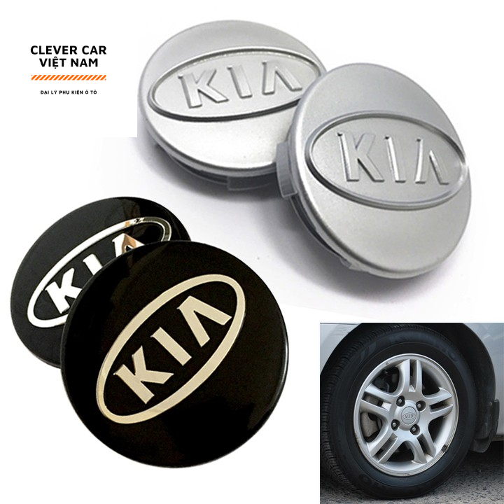 Ốp Chụp Mâm Bánh Xe Ô Tô KIA Đường Kính 59mm