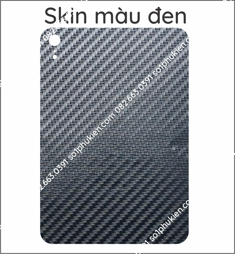 Miếng dán mặt lưng skin carbon iPad Mini 2021 (ipad mini 8.3 inch)