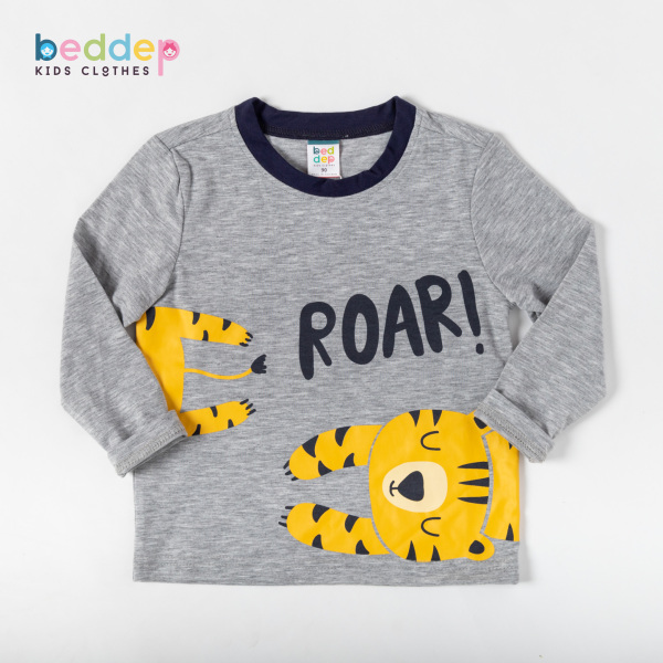 Áo thun dài tay Beddep Kids Clothes cho bé trai từ 1 đến 8 tuổi B04