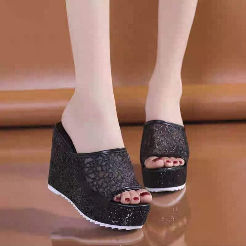 Dép đế xuồng ren 10f