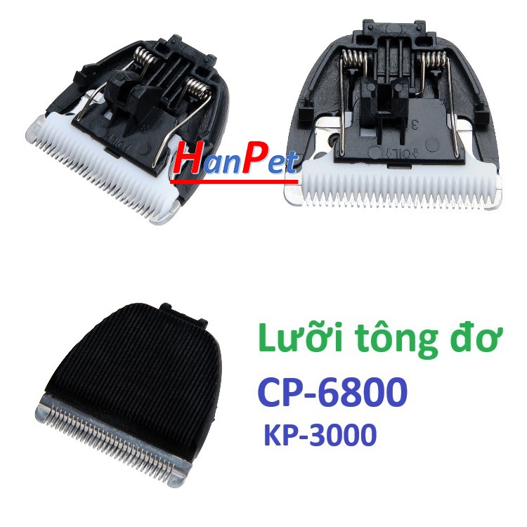 Hanpet - Lưỡi thay thế cho Tông đơ cắt tỉa lông thú cưng Codos CP6800 KP3000
