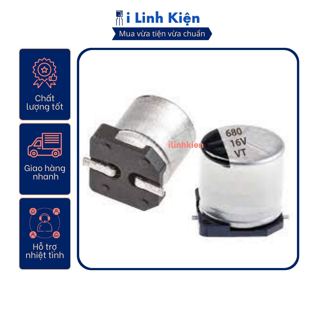 Tụ nhôm 16V 10uF-1000uF
