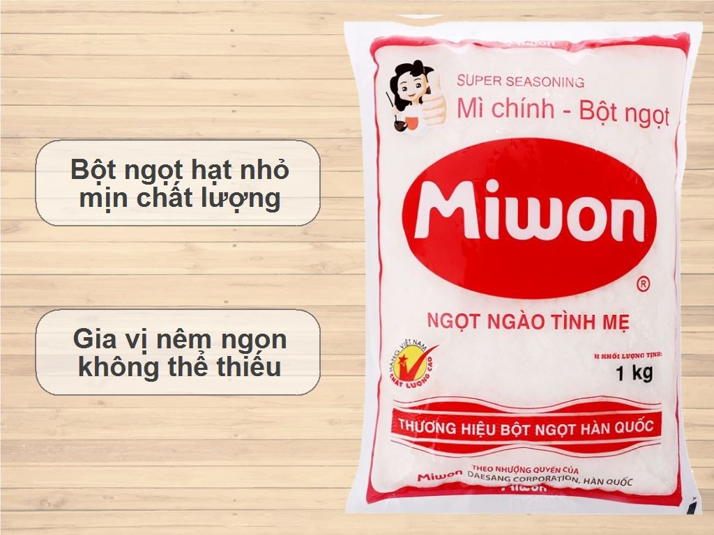 Bột ngọt Miwon gói 1kg chính hãng