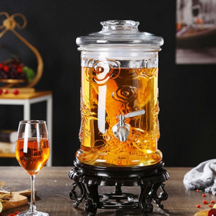 Bình Trụ Rồng Có Vòi 8 Lít Cao Cấp