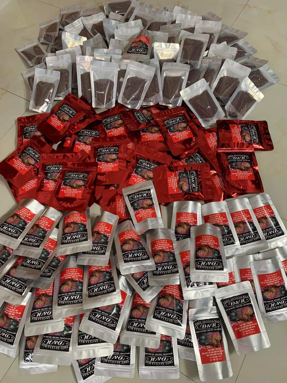 Công Thức Độc Quyền  - Cám Cá La Hán Đ&N (Hạt Lớn)-  Gói 100g