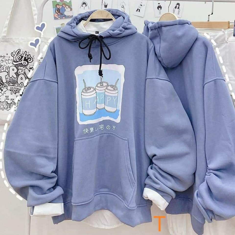 Áo hoodie 3 lọ nước Happy DTR0121