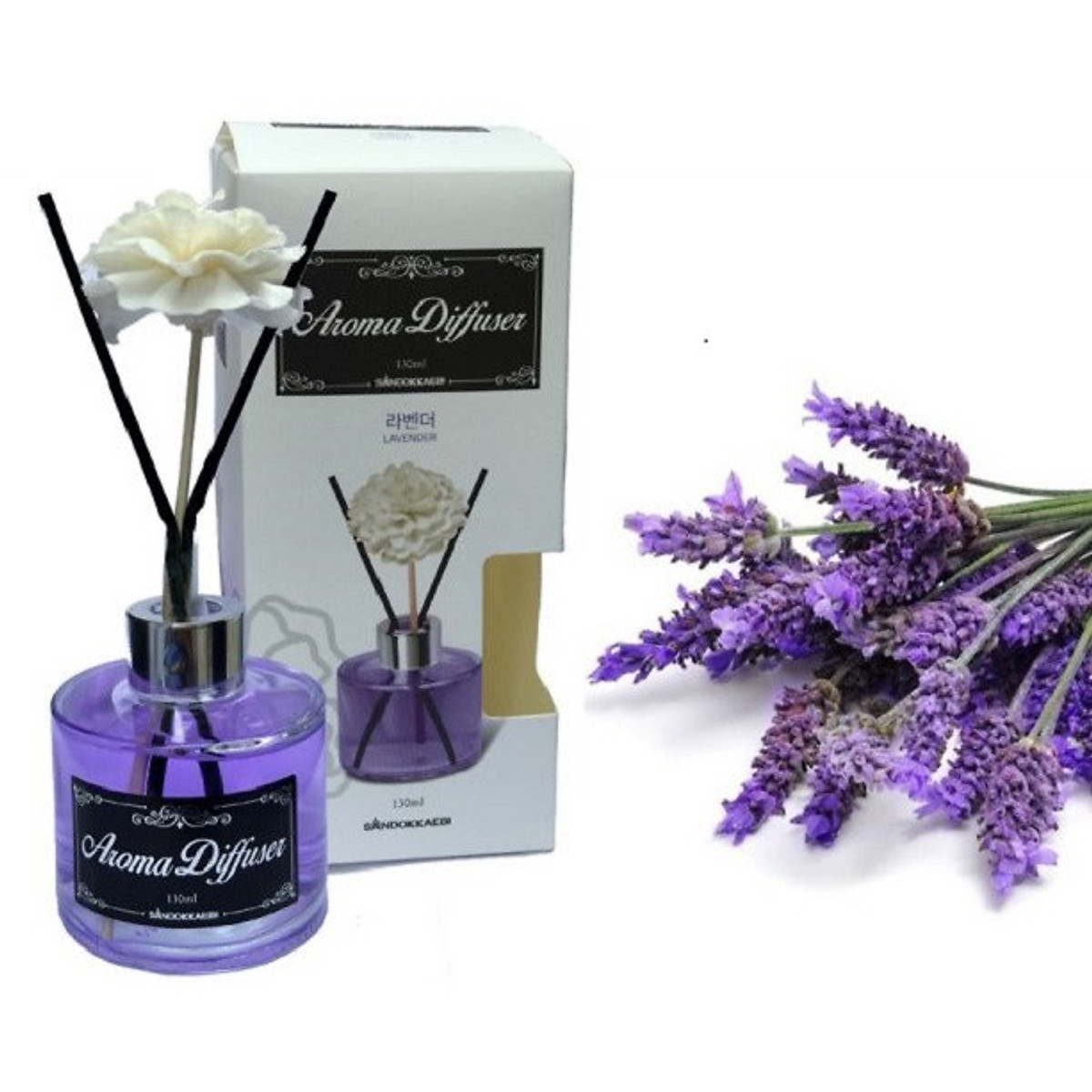 [Giá công phá] Tinh dầu thơm thiên nhiên Aroma Diffuser 130ml (Nhập khẩu Hàn Quốc phân phối bởi Hando)