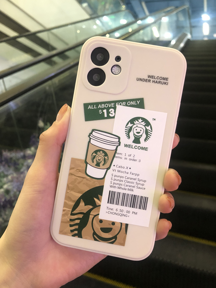 Ốp iphone bảo vệ cam,ốp lưng hình ly nước Starbuck - Sam Case