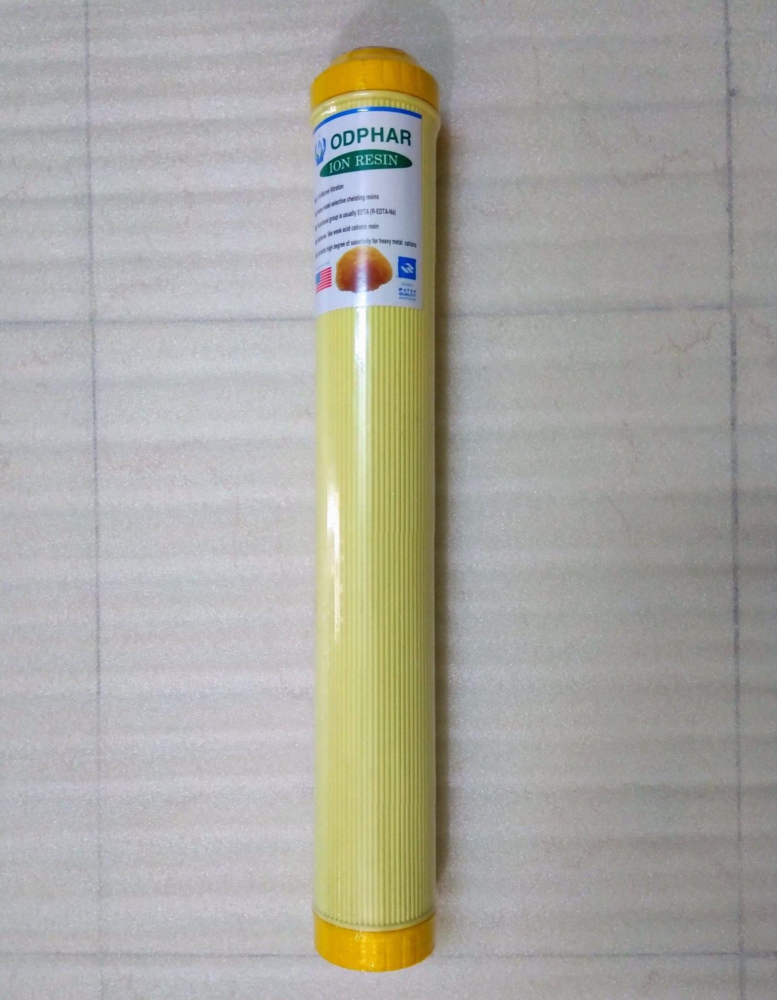 [HCM]Lõi lọc resin - cation 20 inch (khử đá vôi) - trắng