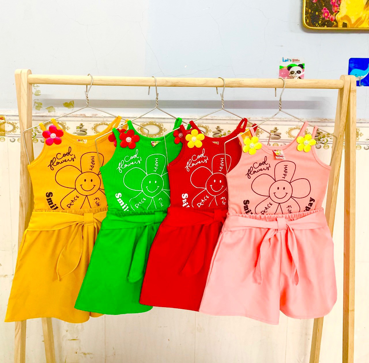 Combo 3 Set Áo Kèm Quần Kiểu Bé  (6-18kg) (combo gồm 3 bộ 3 màu 3 họa tiết khác nhau)