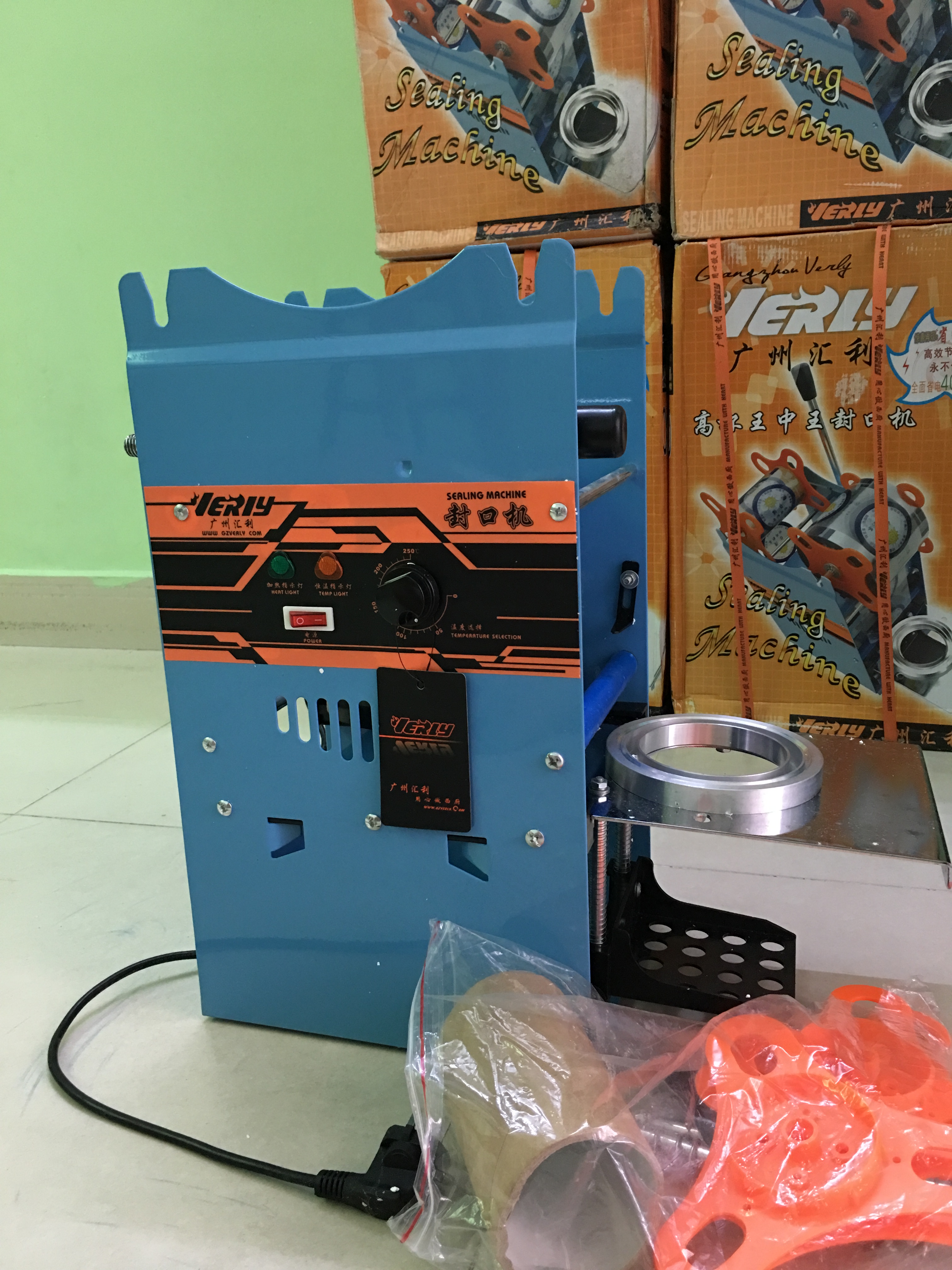 [HCM]Máy ép miệng ly trà sữa  nước mía