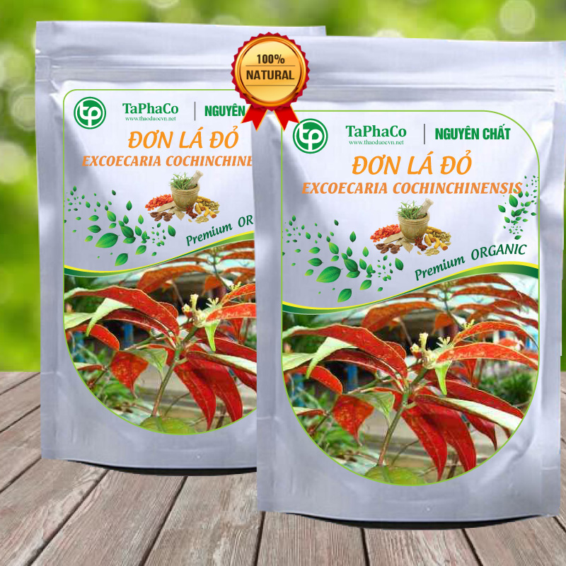 Cây đơn lá đỏ sấy khô 500g - tấn phát